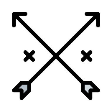 Hipster yay işareti basit vektör çizim