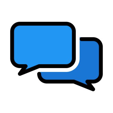 Konuşma kabarcıklar dikdörtgen vektör çizim 