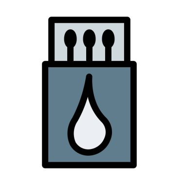 kibrit kutusu simge vektör çizim