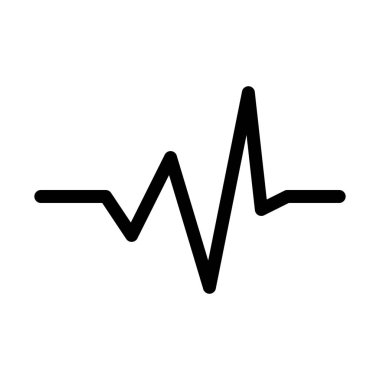 Ses dalga grafik, basit soyut vektör çizim 