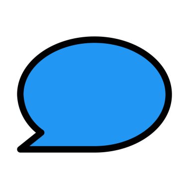 Elips konuşma balonu vektör çizim beyaz arka plan üzerinde