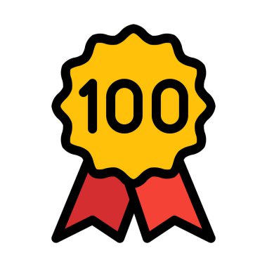 Yüz yıl toplu, basit simgesi