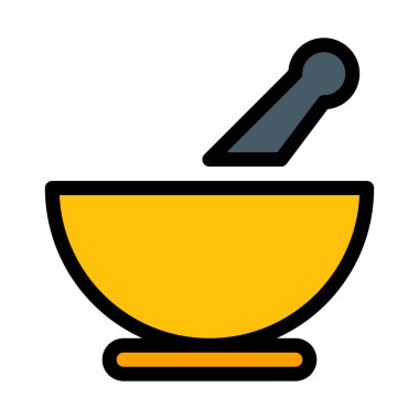 Tıp karıştırma kase vektör çizim