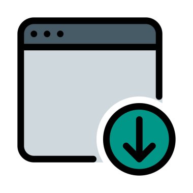 Download ya da alma uygulama basit vektör çizim