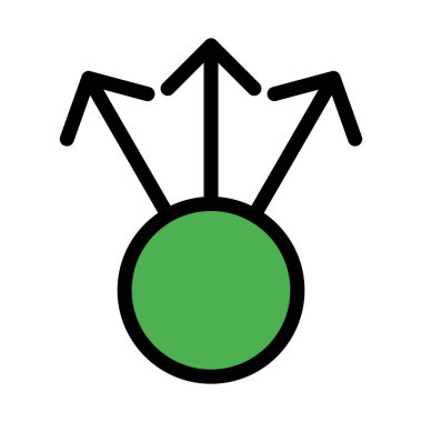 Üç ok beyaz arka plan üzerinde yukarı doğru izole