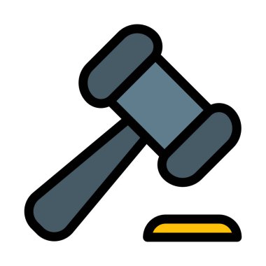 Açık artırma işareti, vektör çizim