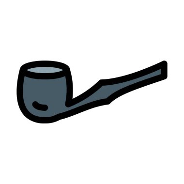 Tütün yasaktır boru vektör çizim