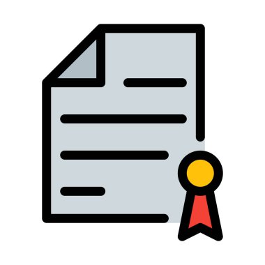 Sertifika diploma, vektör çizim