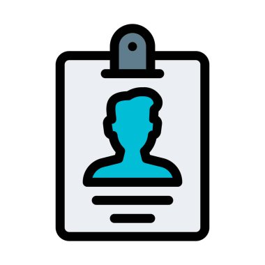 Delikli kart kimliği, vektör çizim