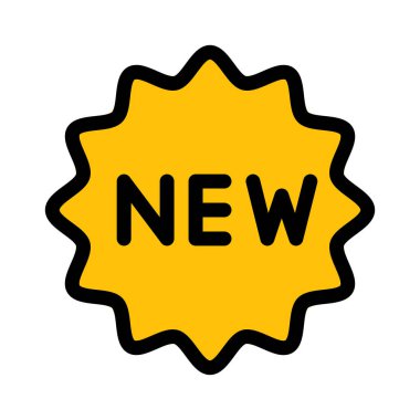 Yeni ürün etiket vektör çizim