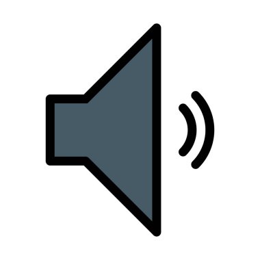 Beyaz arka plan üzerinde izole ses hoparlör azaltılmış