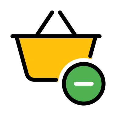 Sepetten, basit soyut vektör çizim öğesini kaldır 