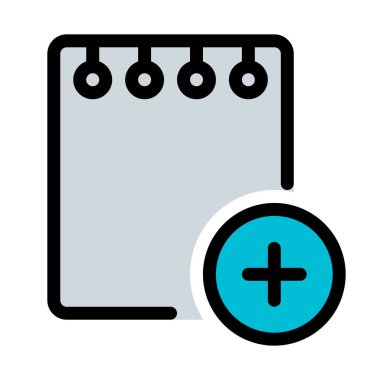 Yeni Not basit vektör çizim Ekle