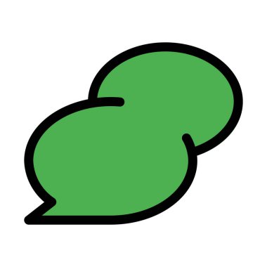 Normal sohbet elips konuşma, basit simgesi