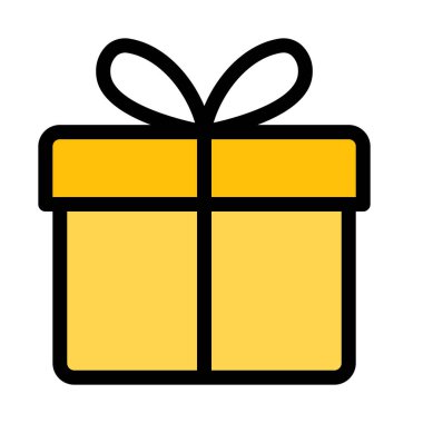 Kutusu sarılmış, basit soyut vektör çizim mevcut 