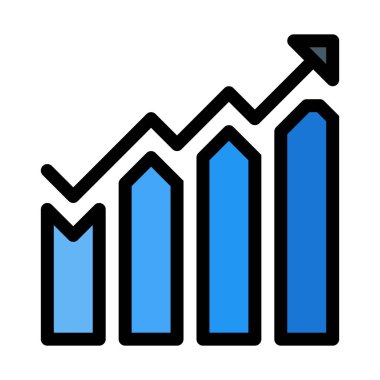 Çubuk grafik, vektör çizim artan