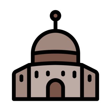 Temple Mount beyaz arka plan üzerinde izole İsrail