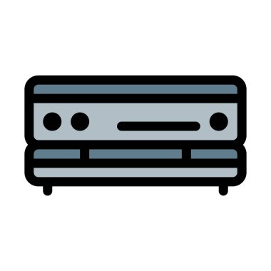 Ses amplifikatör aygıt basit vektör çizim