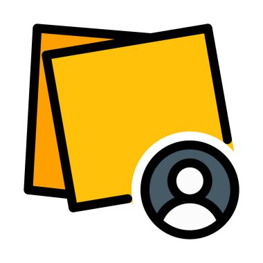 Kişisel Post It, vektör çizim