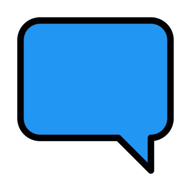 Mesaj konuşma balonu vektör çizim 