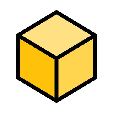 Beyaz arka plan üzerinde parsel kutusu teslim vektör çizim