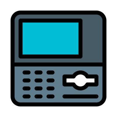 Otomatik vezne makinesi, vektör çizim