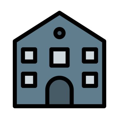 Modern konut beyaz arka plan üzerinde izole toplum