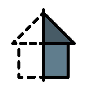 Beyaz arka plan üzerinde izole ev inşaat çizim