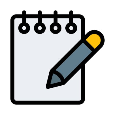 Not defteri vektör çizim üzerinde Düzenle