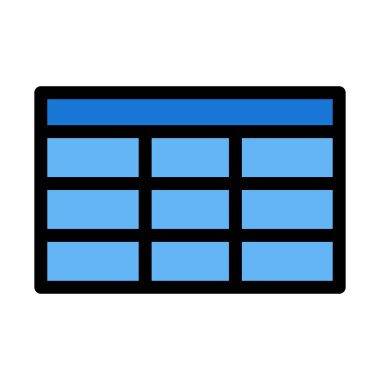 Tablo şablonu, vektör çizim Ekle