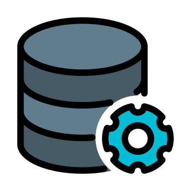 Veritabanı yapılandırma ayarlarını basit vektör çizim