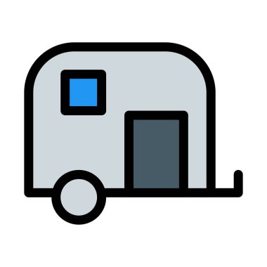 Vehical eki karavan, vektör çizim