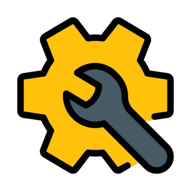 Ayarları ve tercihleri, basit soyut vektör çizim 