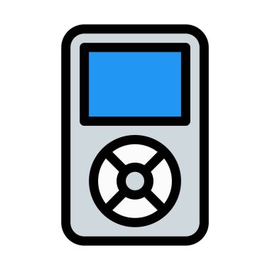 Müzik oyuncu ile göstermek basit vektör çizim