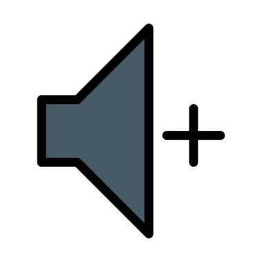 Beyaz arka plan üzerinde izole hoparlör hacmi yükseldi