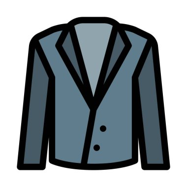 Beyaz arka plan üzerinde resmi parti kat vektör çizim