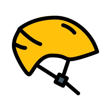 Bisiklet Güvenlik kask, basit simgesi