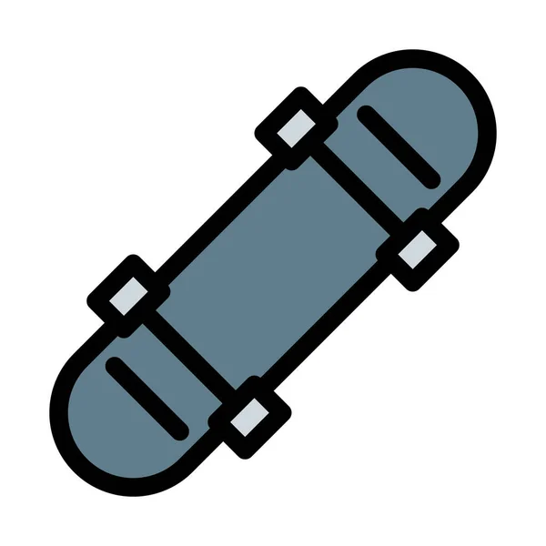 Skate Board Game Illustration Vectorielle Abstraite Simple — Image vectorielle