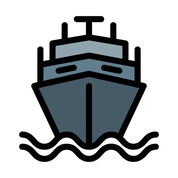 Корабль Вмс Сша Векторная Иллюстрация — стоковый вектор