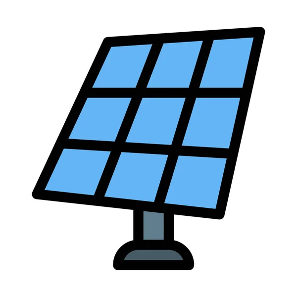 Photovoltaik Solarmodul Einfache Abstrakte Vektorillustration — Stockvektor