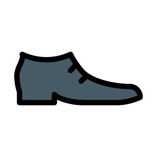 Homens Formal Sapato Vetor Ilustração — Vetor de Stock