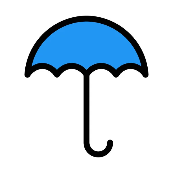 Deštník Nebo Slunečník Vektorové Ilustrace — Stockový vektor