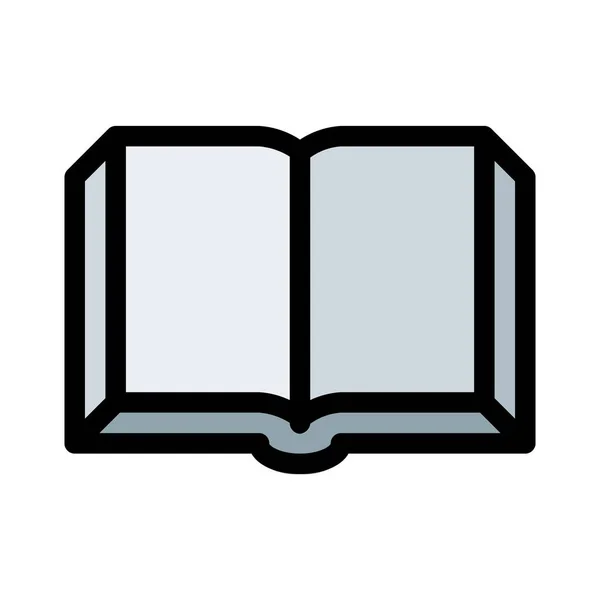 Βιβλίο Ανοιχτό Περιεχόμενο Εικονογράφηση Διάνυσμα — Διανυσματικό Αρχείο