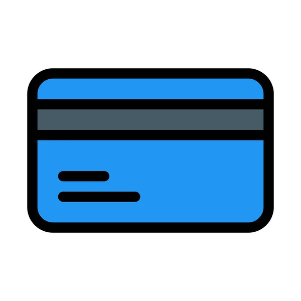 Credit Card Gegevens Vectorillustratie — Stockvector