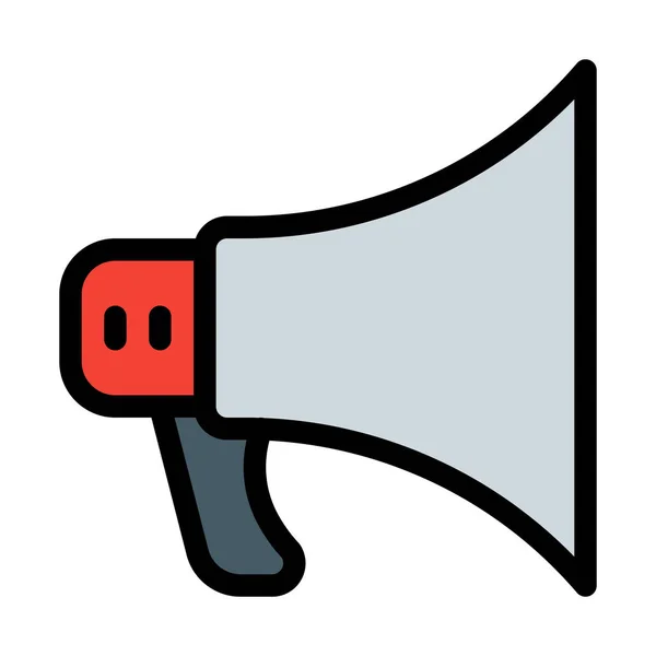 Megaphone Public Announcement Vector Illustration — Stock Vector