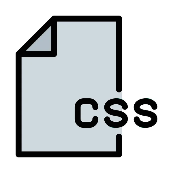 Css Dateityp Vektorabbildung — Stockvektor