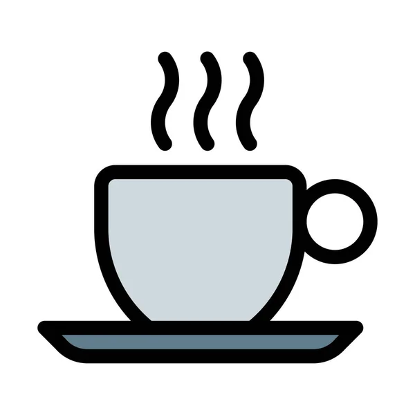 Гарячий Напій Чай Проста Піктограма — стоковий вектор