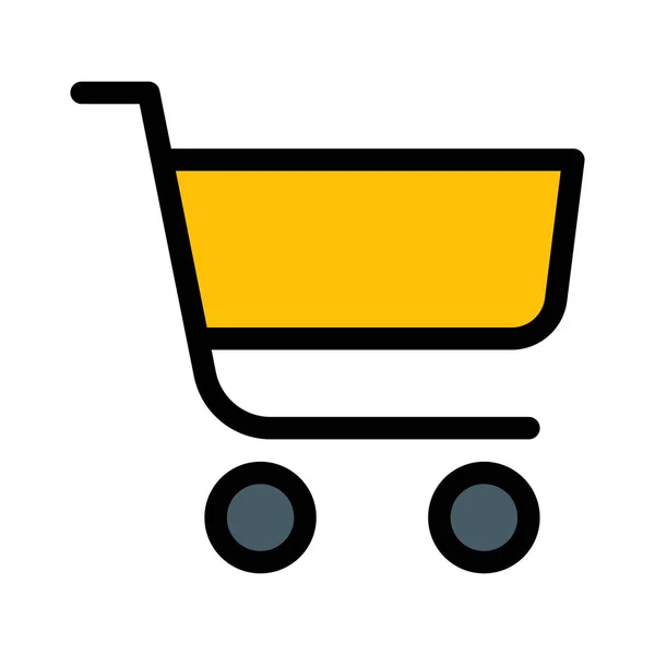 Shopping Carriage Cart Vector Illustration — Stock Vector