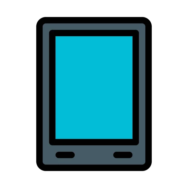 Multimédia Tablet Screen Vector Illustration —  Vetores de Stock