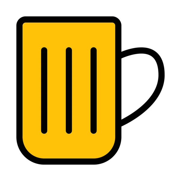 Beer Mug Vector Illustration — Stock Vector